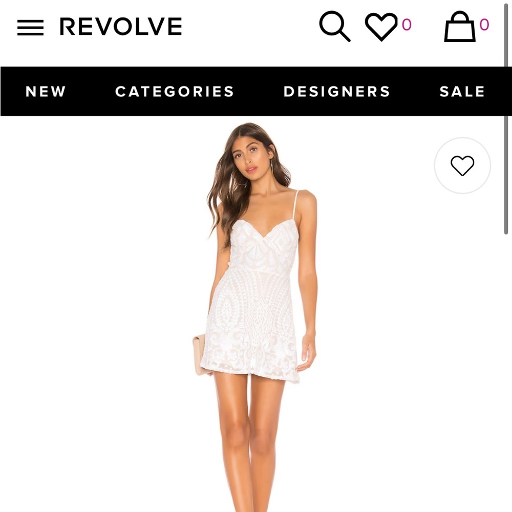Beautiful White Revolve Superdown Mini Dress! - image 1